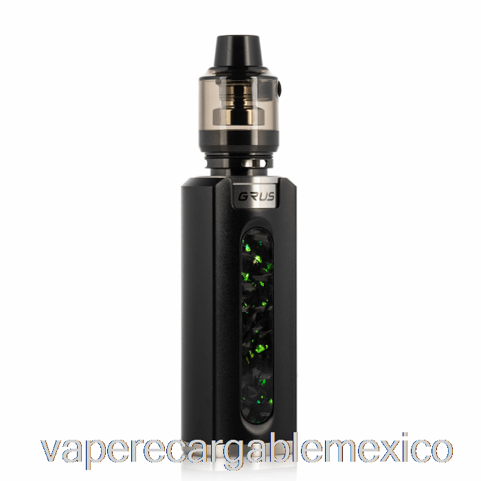 Vape Recargable Lost Vape Grus 100w Kit De Inicio Negro/fibra De Carbono Picada